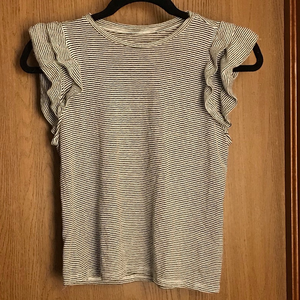 A New Day Ruffle Sleeve Top